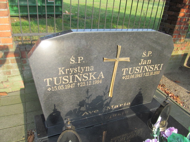 Krystyna Tusińska 1947 Gmina Żagań - Grobonet - Wyszukiwarka osób pochowanych