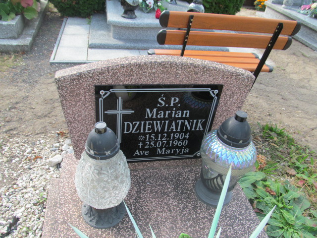 Marian Dziewiatnik 1904 Gmina Żagań - Grobonet - Wyszukiwarka osób pochowanych