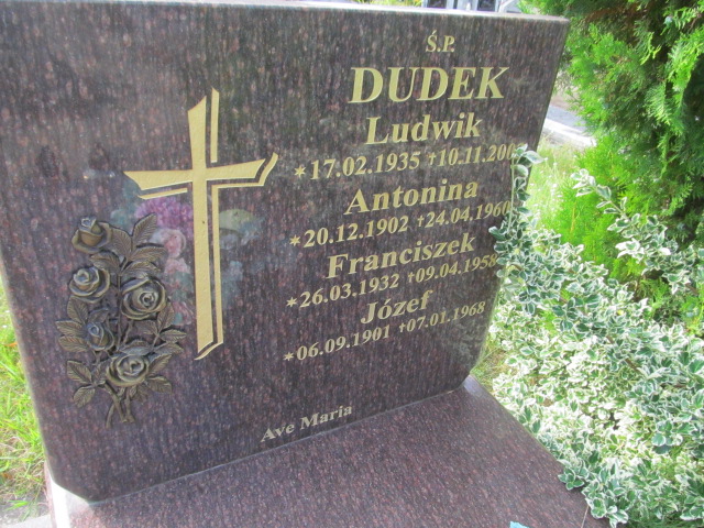 Antonina Dudek 1902 Gmina Żagań - Grobonet - Wyszukiwarka osób pochowanych
