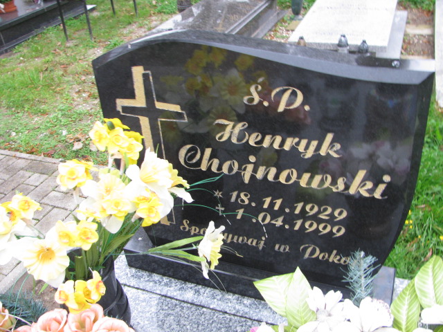 Henryk Chojnowski 1929 Gmina Żagań - Grobonet - Wyszukiwarka osób pochowanych