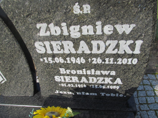 Zbigniew Sieradzki 1946 Gmina Żagań - Grobonet - Wyszukiwarka osób pochowanych