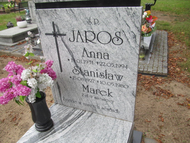 Marek Jaros Gmina Żagań - Grobonet - Wyszukiwarka osób pochowanych